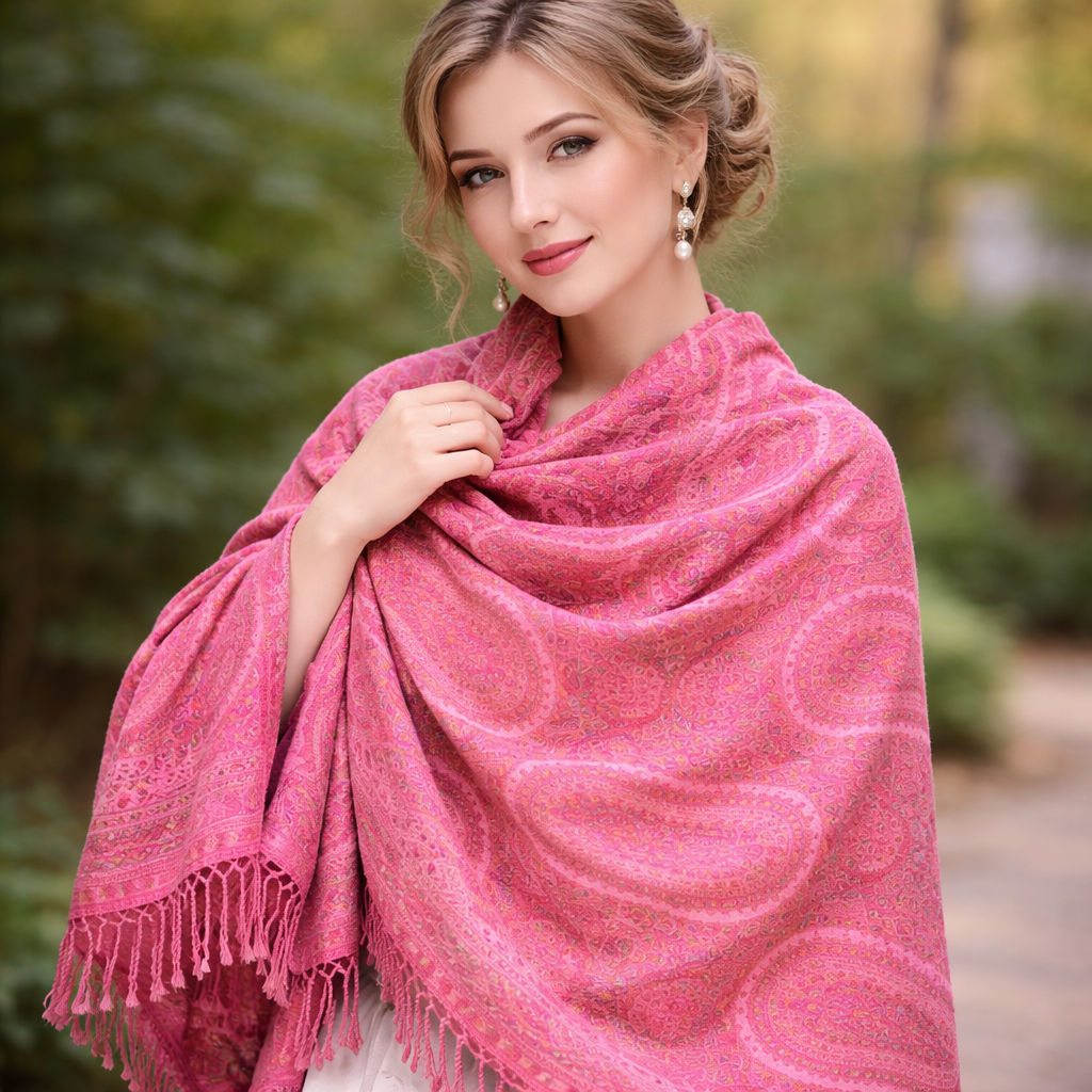 Dense Paisley Embroidery Scarf v1.0